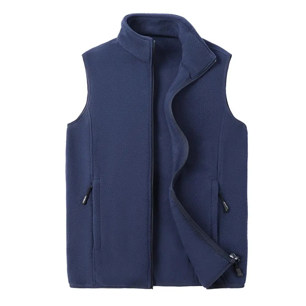 Autumn Fashion Plus Size Male Warm Waistcoat Fleece Vest Mens Lamb Cashmere Sleeveless Coat Men Clothing Winter 241115
