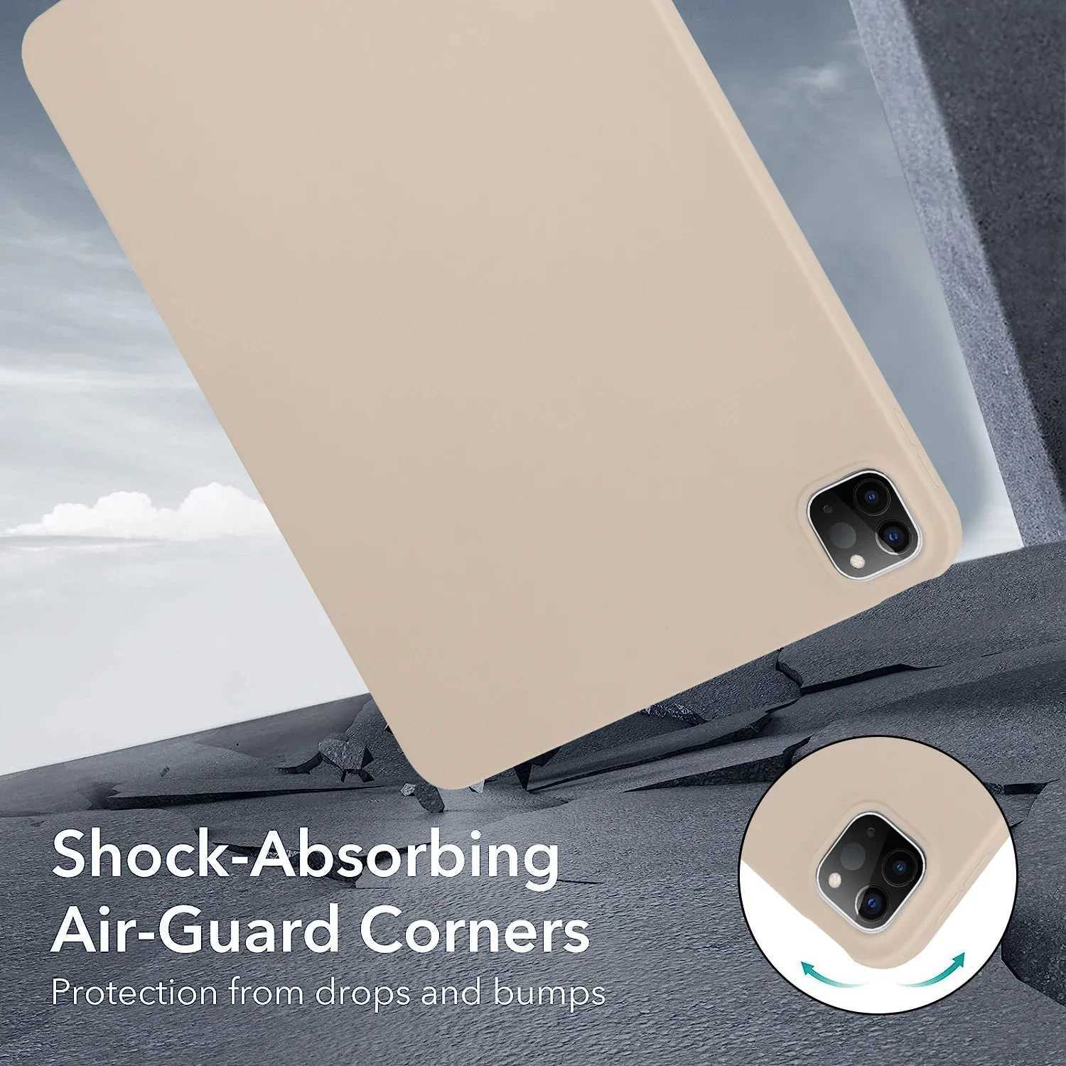 High Quality Shockproof tablet suitable for iPad Pro 11/13 Air 11/13 2024 A2903 A2926 A2837 A2899 bracket cover PC silicon material mixed soft O241115
