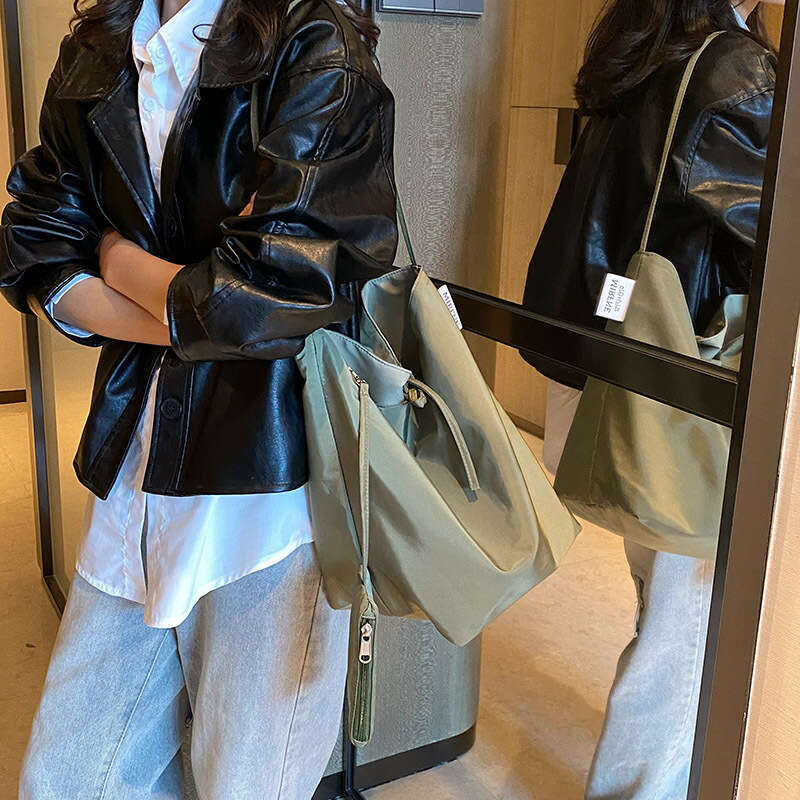 Women Handbag Korean Version Of Dongdaemun Simple Nylon Large Capacity Clothnew Lazy Style Casual Versatile Shoulder Tote Bag Bags Handbags