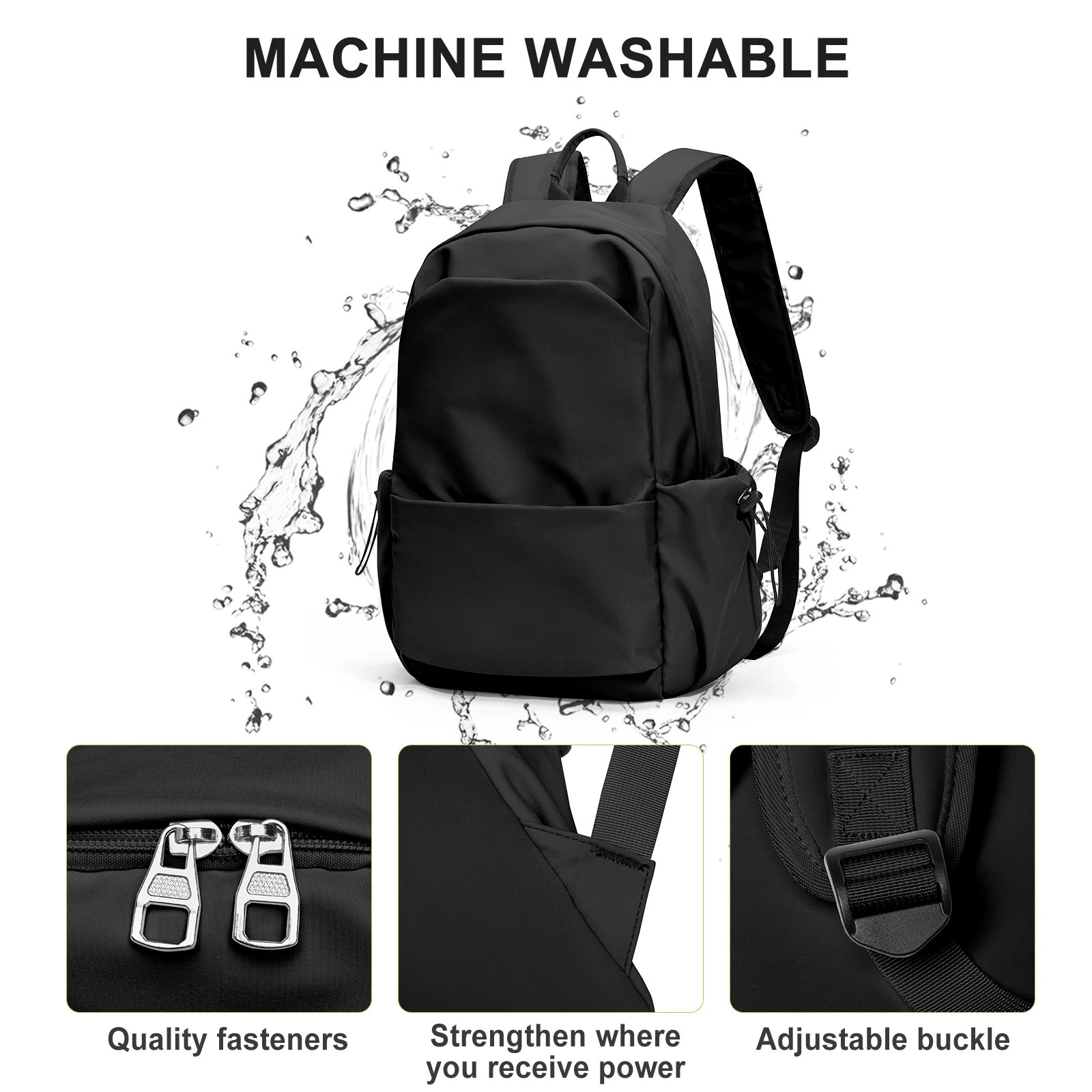 Lightweight spine care backpack for middle and high school students Backpacks for Teen Girls Preppy Casual Middle School Bag 241115