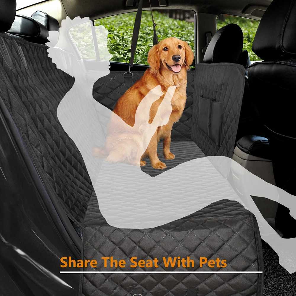 Dog Car Seat Covers Extended Dog Car Seat Cover Waterproof Pet Car Seat Cushion Cars Rear Back Anti-Slip Mat Travel With Middle Seat Armrest z241115