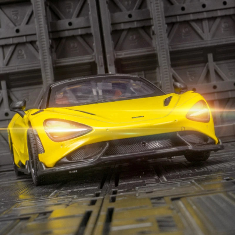 1 24 McLaren 765LT Alloy Sports Car Model Diecasts Toy Vehicles Metal Car Model High Simulation Collection Childrens Toys Gift 241115