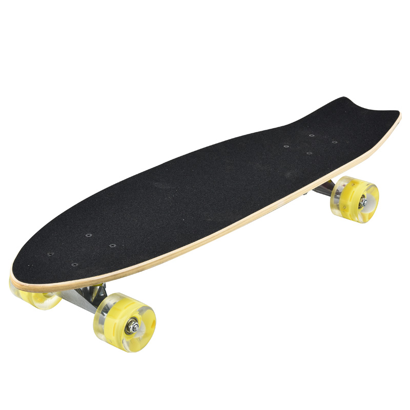 Skateboards rocket boards surfboards maple wear-resistant thickened board flash PU wheels aluminium bracket adult children short boards