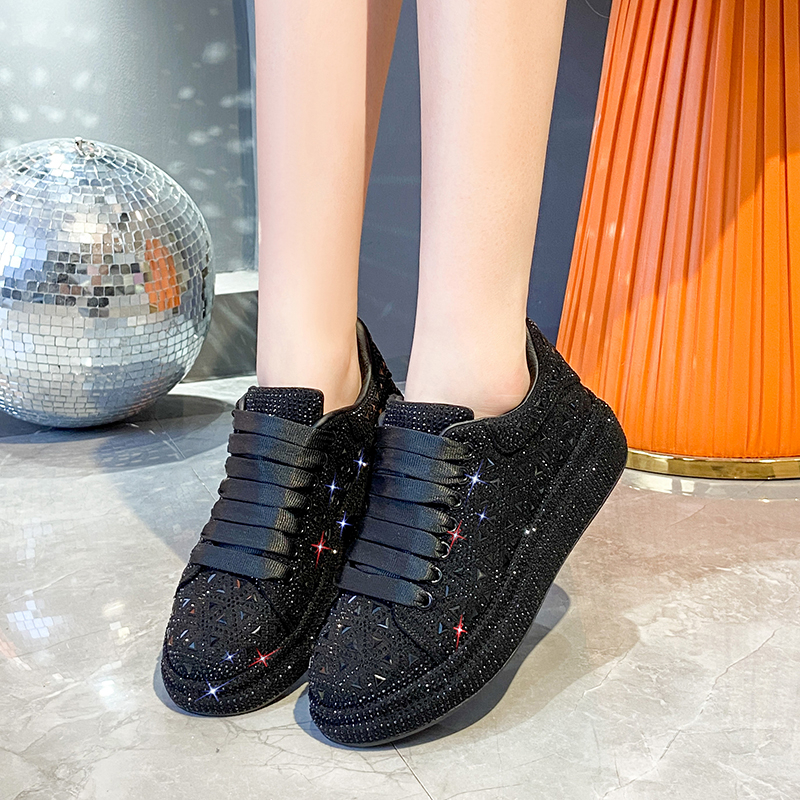 2025 Luxury Shining Sneakers Fashion Shining Diamond Casual Shoes Comfortable Running Designer Sports Women's Shoes Zapatos Mujer