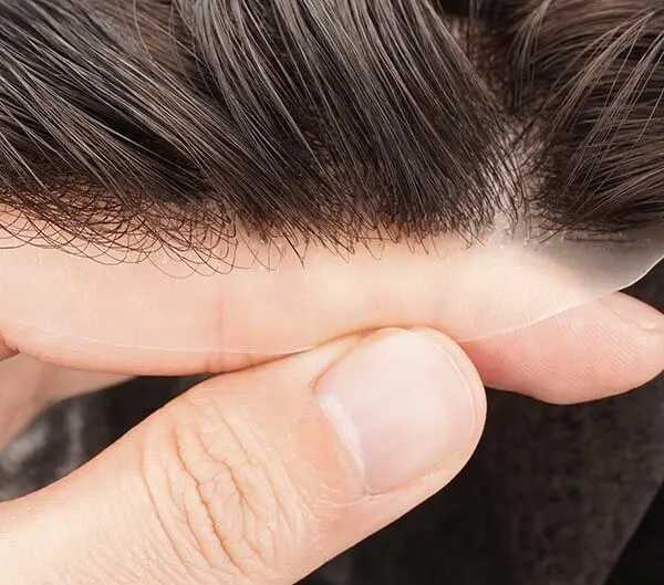 Long Hair Men Wig 14-16inch 0.1mm Skin Men Toupee Natural Hairline Mens Wigs Full Skin Male Hair Capillary ProsthesisXJ241116