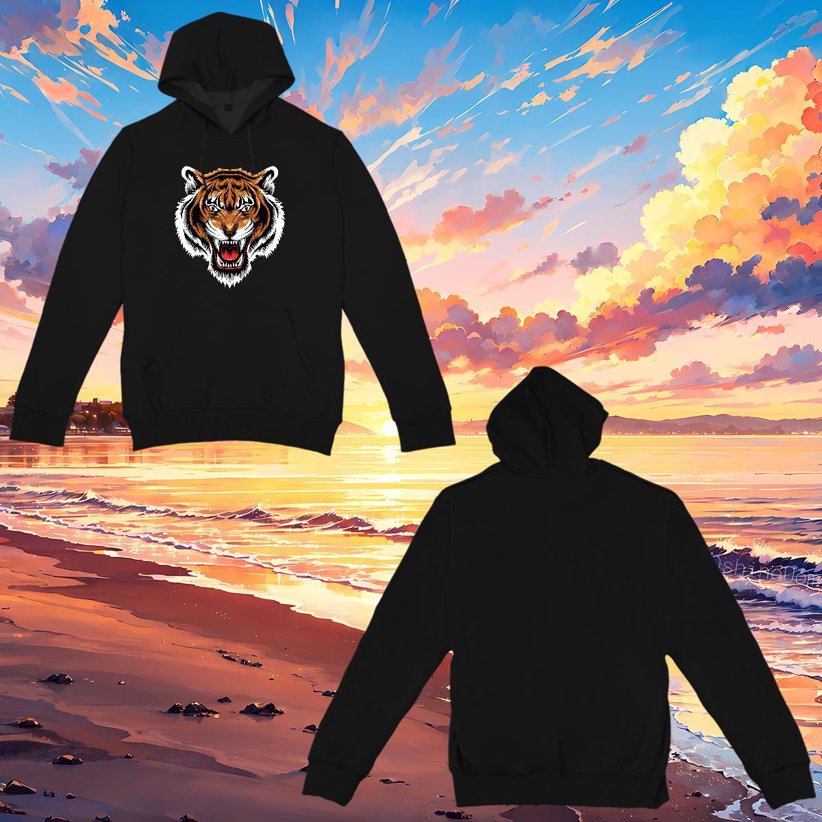 Fashion New Hoodie Women Pullover Hoodie Female Couples Hoodie Floral Print Cotton 350g Hooded Collar Breathable Hip Hop Street