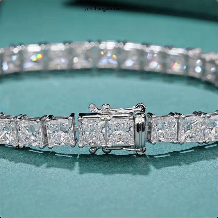 VOAINO fashion 9K 14K Sliver moissanite 4mm hpht cvd Lab grown dia ladies tennis bracelet