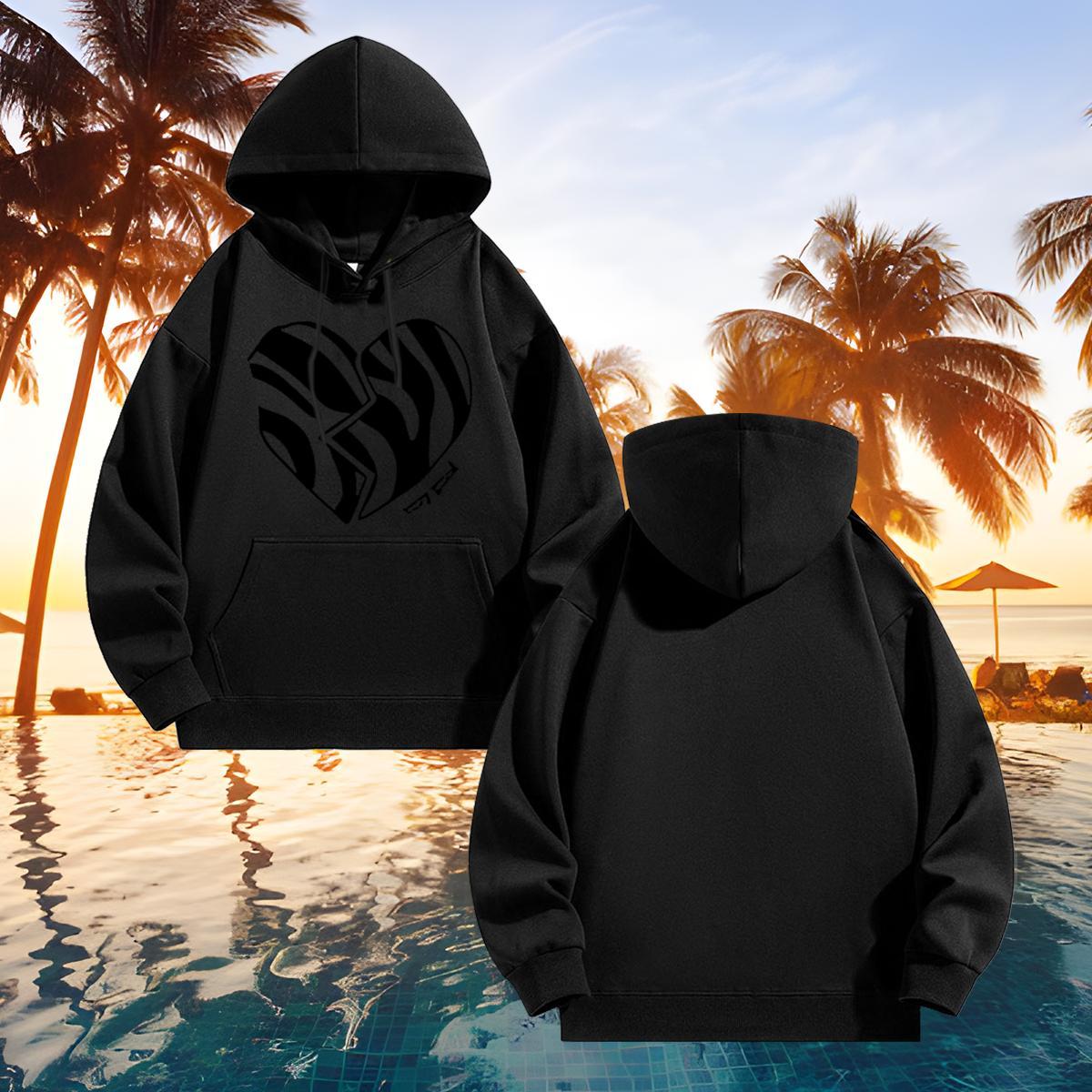 Fashion New Hoodie For Man Casual Soft Men Tops Hoodie Hooded Collar DIY Printed Clothes Thick Plush