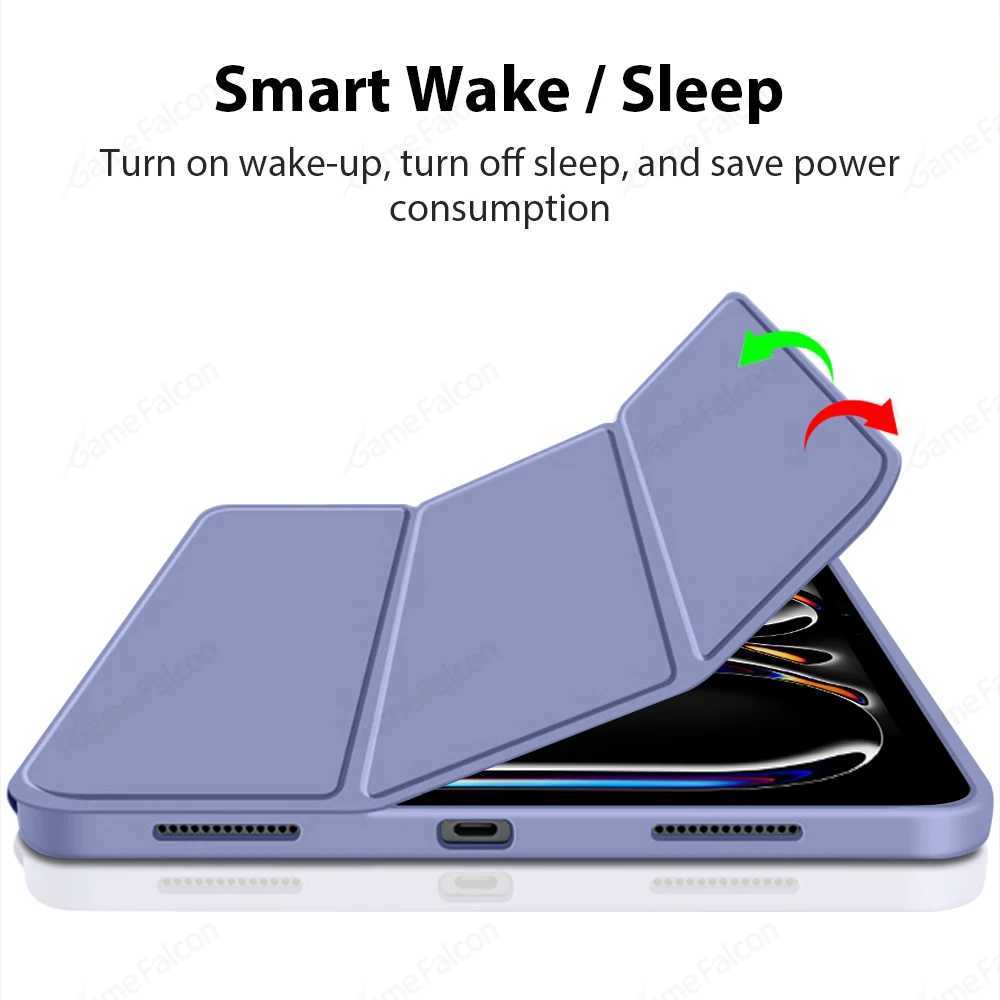 New Arrival For iPad Pro 11 13 M4 M2 12.9 10th 10 Generation Case For iPad Air 6 5 4 3 2 1 9th 8th 7th Gen 10.2 10.9 Mini 6 Funda 2024 Cover T250221