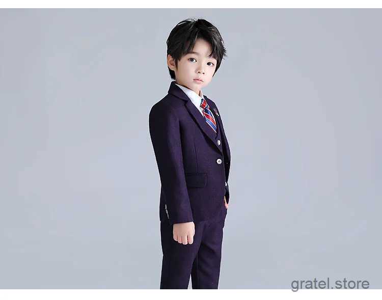Suits Kids Party Sets Teenager Modeling Wedding Tuxedo Full Dress Children Graduation Costume New Year Baby Boys Photography Suit