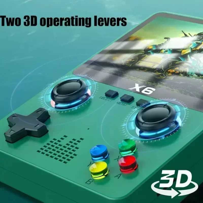 X6 game console retro video dual joystick 11 emulator GBA video game console portable handheld game console mini arcade Y241115