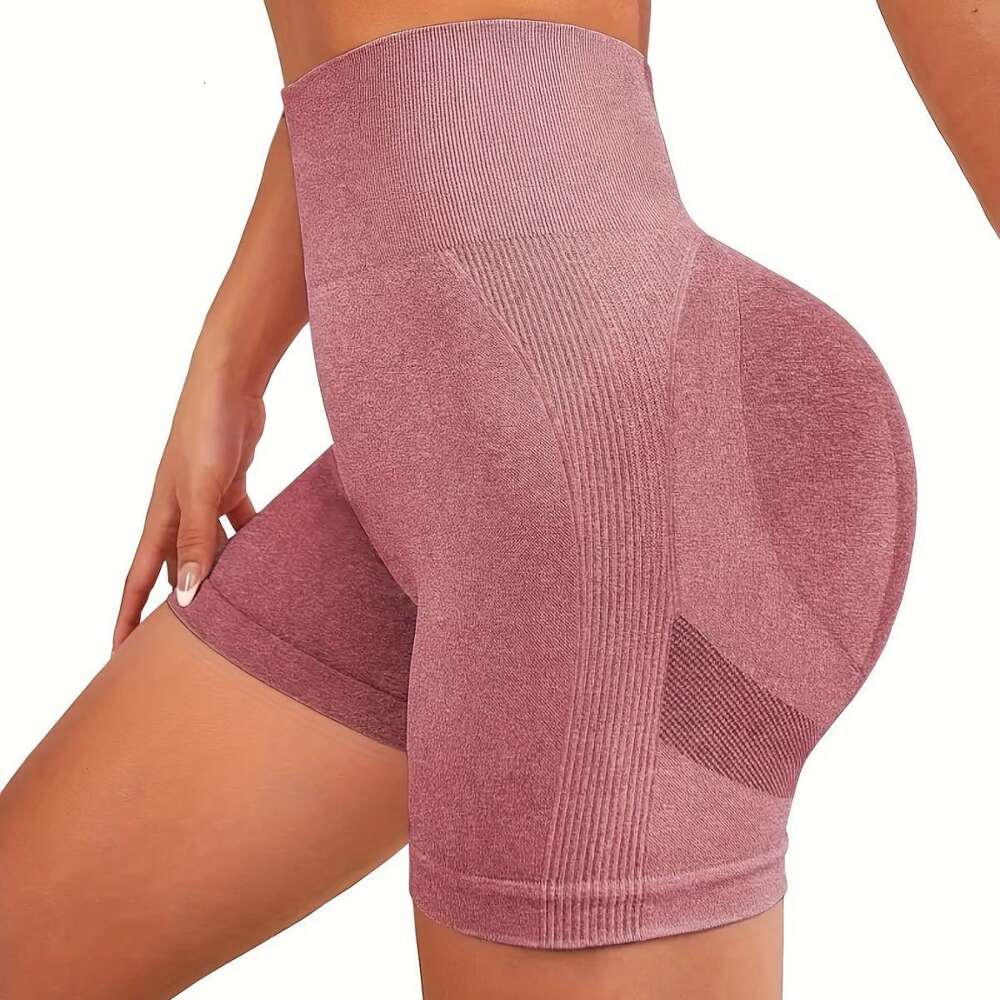 Hip Lifting Shorts, 3/4 High Waisted Abdominal Tightening External Yoga Pants, Women's Running, Sports, and Fiess Shorts F41619