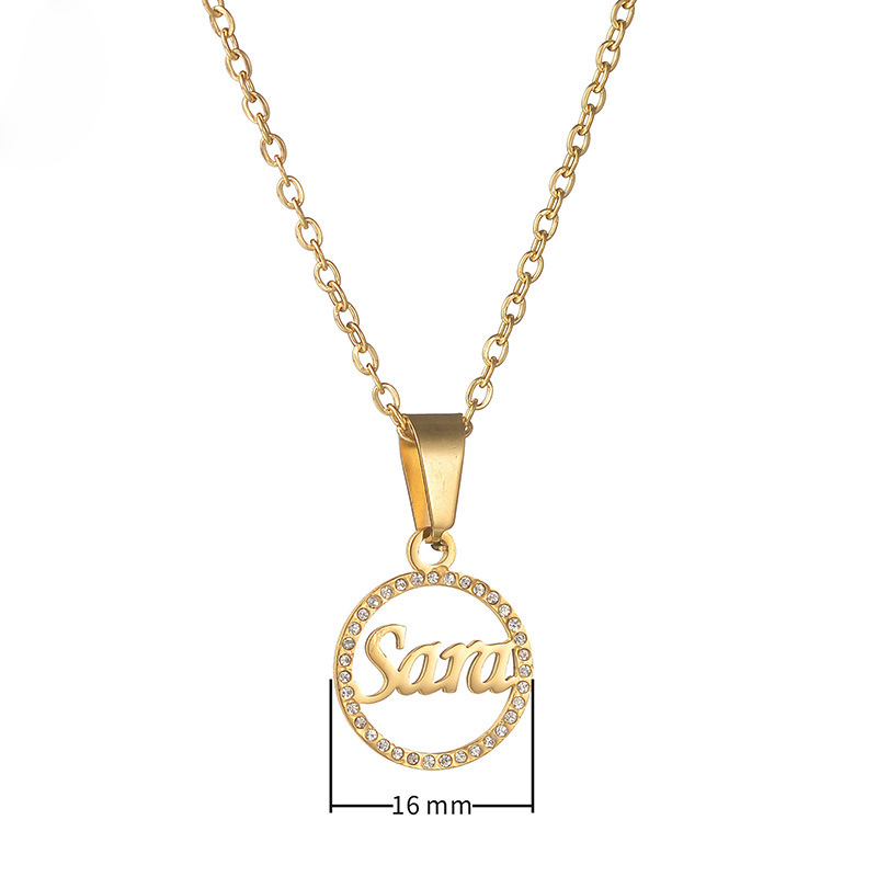 Hip Hop Custom Letters Name Pendant Earrings Ring Bracelet Jewelry Set Mother's Day Gift