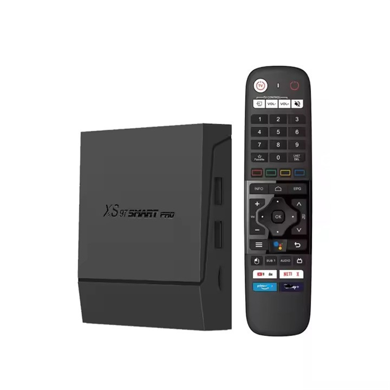 Xs97 Smart PRO Remote Control 5g Dual-Band WiFi Android11 TV Box amlogic s905x4 quad core 4gb ram 32gb rom