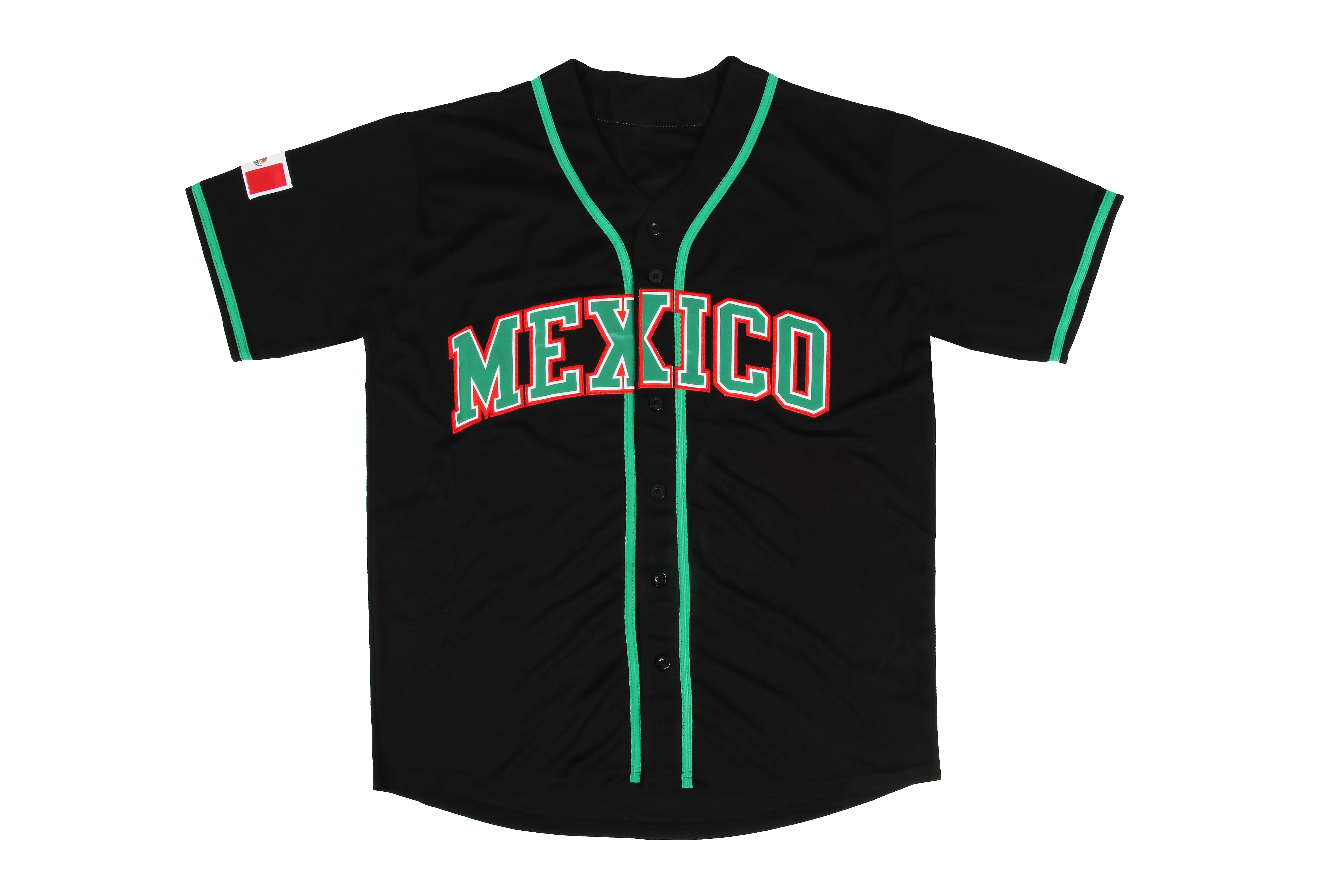 OEM Brand Custom Mexico Baseball Jersey with All Stitches Detailing