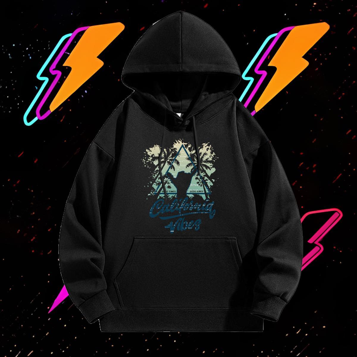 DIY Hoodie Breathable Drawstring Hoodie Loose Men Hoodie Custom Printing Clothings Street 350g Cotton