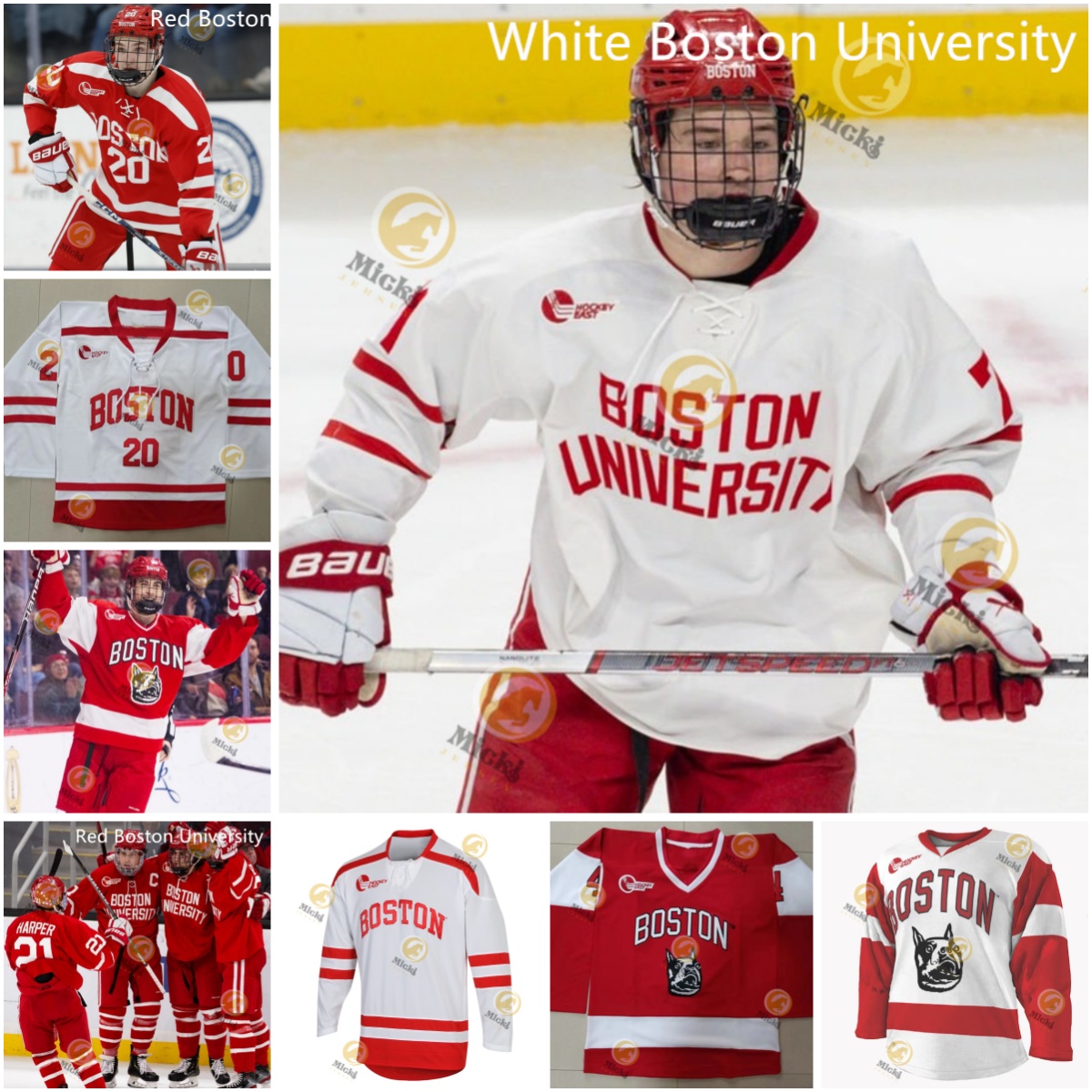Macklin Celebrini Boston University Terriers Hockey Jersey Doug Grimes Jack Gorton Jack Hughes Nick Howard Henry Graham Mathieu Caron Boston University Jersey