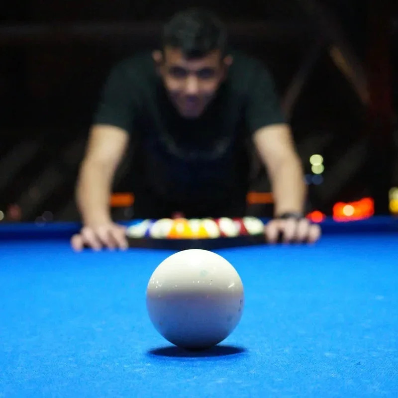 1pc Billiard Cue Ball 525572 Mm Standard Regular Black 8 Snooker Training Replacement Practice Made Of Resin 241115