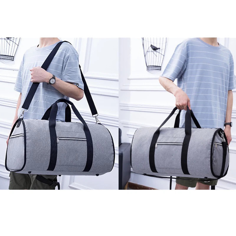 Portable set storage bag 2-in-1 business travel luggage bag mens clothing bag shoulder travel handbag 241115