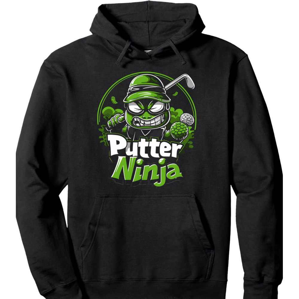 Hoodie for Mens Womens Golfing Ninja Putter Funny Golfer Design Graphic Tees Pullover Hoodie Graphic Hoodies sweatshirt cool