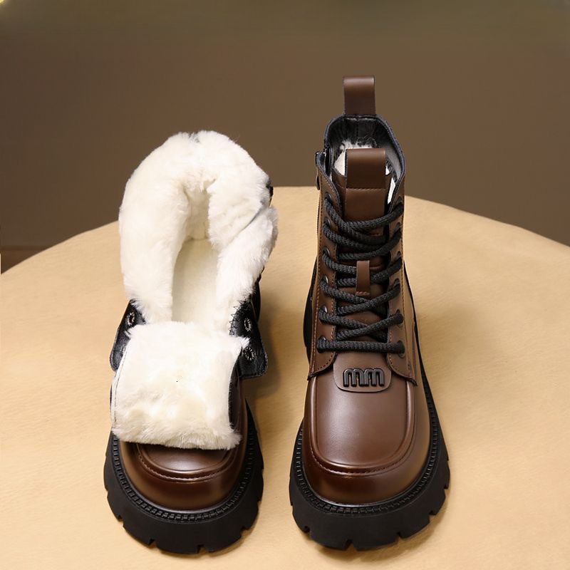 Fur Integrated Snow Veet Anti Cold Winter Women's Warm Shoes Lamb Wool Cotton Boots