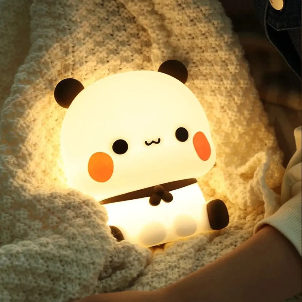 USB Rechargeable Bubu Dudu Led Night Cartoon Dimming Bedside Night Light Silicone Soft Sleep Night Lamp Birthday Child Teacher 241115