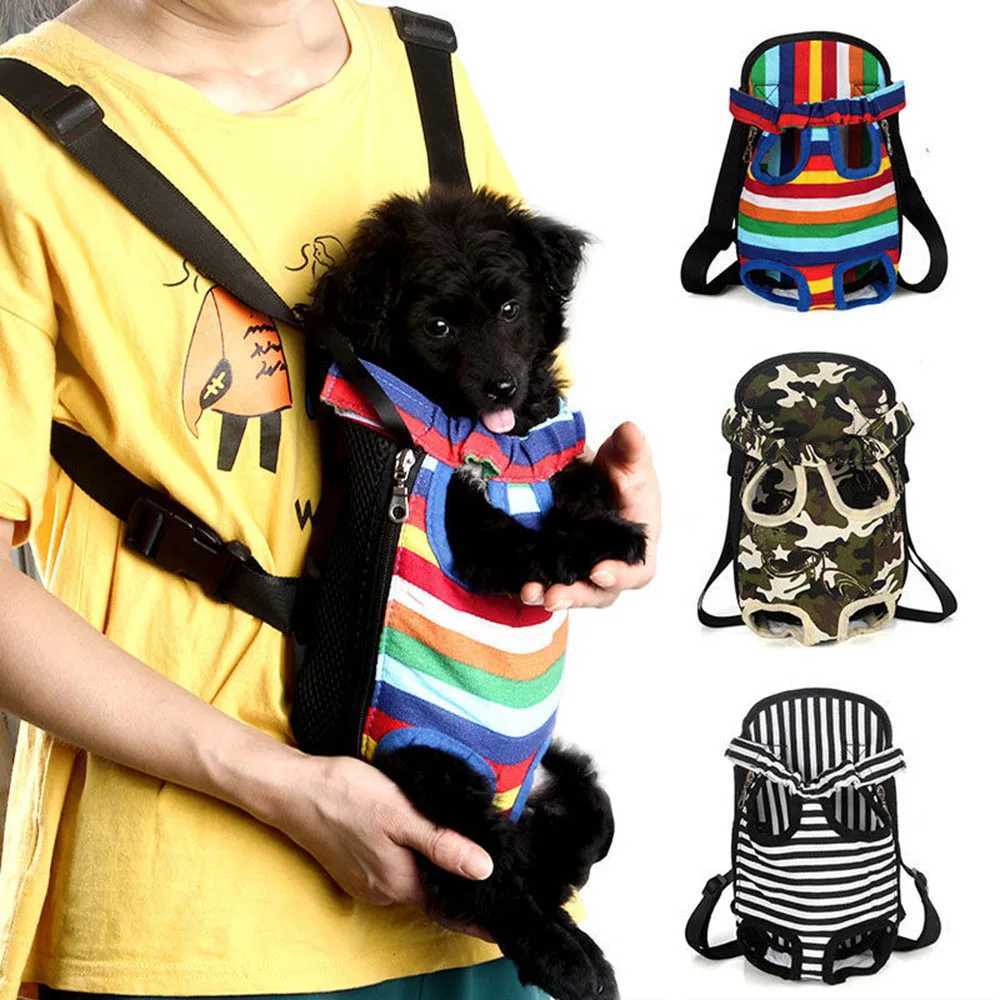 Dog Car Seat Covers Small Dog Carrier Backpack Legs Out Pet Puppy Carrier Backpack Hands-Free Cat Travel Bag for Walking Hiking Bike and Motorcycle z2