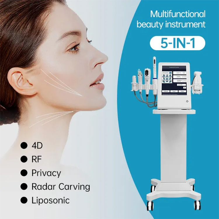 Best Quality Anti-aging HIFU Vmax Deep Repairing Skin Rejuvenation 5 in 1 Lipolysis + 12D HIFU + Microneedle + Vaginal HIFU + Radar Carving Body & Ski