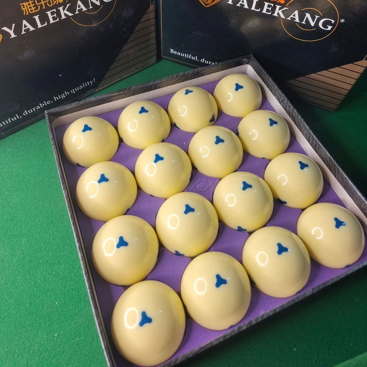 Aramith Blue Eye Black Kingkong Boutique 6 Dots Triangle Yellow Cue Ball Replacement 214 2116 241115