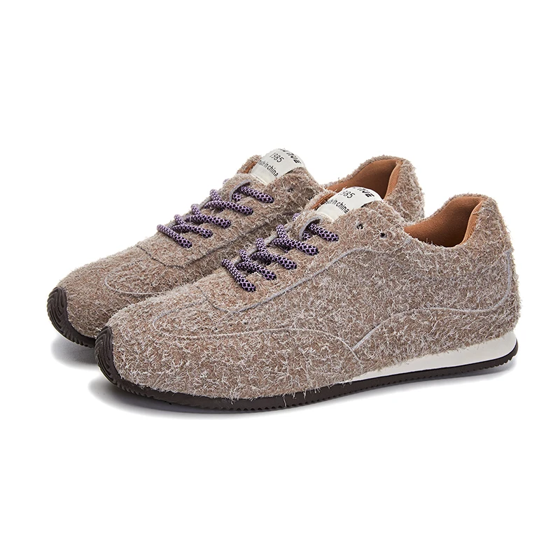 Snowflake Leather Women's German Training Shoes Non-slip Fashion Women's Sneakers Shoes Flat Bottom Casual Female Shoes
