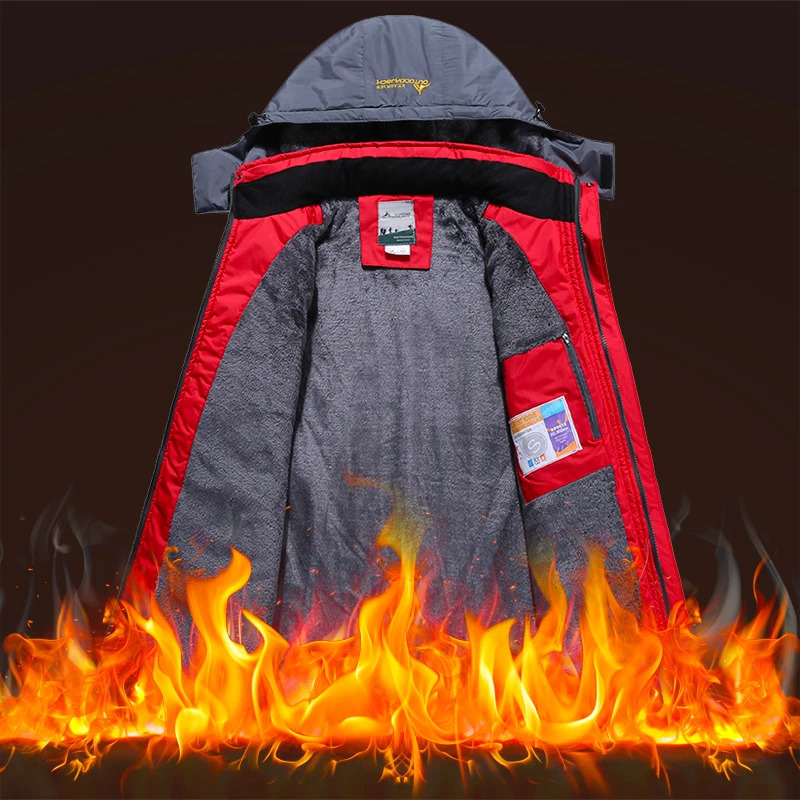Winter Ski Suit For Men Waterproof Keep Warm Snow Fleece Jacket Pants Windproof Outdoor Mountain Snowboard Wear Set Ski Outfit 241116
