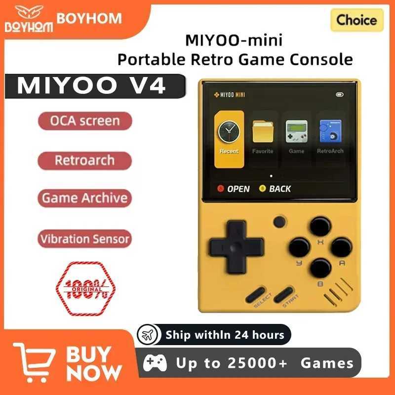 MIYOO MINI V4 PortableRetro handheld game console 2.8-inch IPS Sn video game console Linux system classic game console Y241115