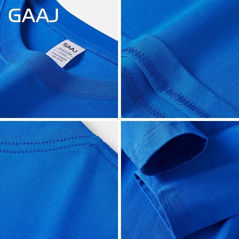 100 Heavy Cotton Long Sleeve T Shirt MenSpring Autumn Solid O-neck TeeOversize Plain TopsWomens Y2K Loose Tshirt230gsm 8.1oz 240409