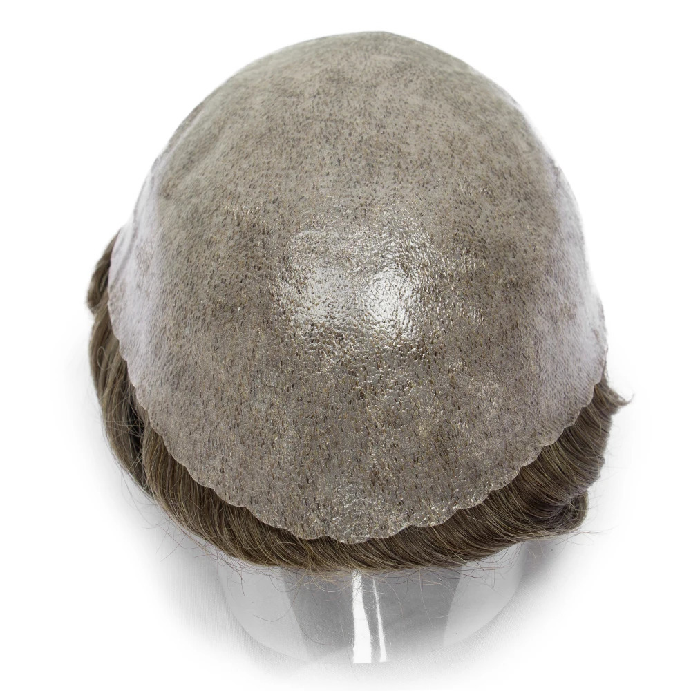 Toupee For Men Indian Human Hair Men Wig Mens Capillary Prothesis Hair Wig Male 130% Density 0.1-0.12 Thickness Skin Hair Wig 241115