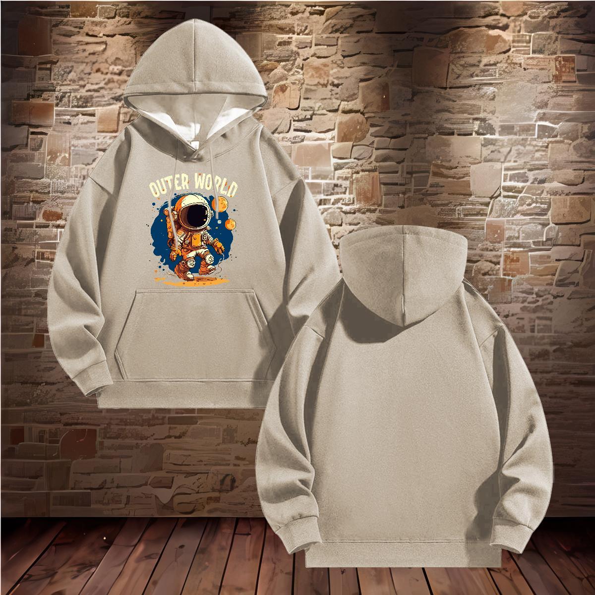 Stylist Hooded Sweatshirt Breathable Hooded Collar Soft Couples Hoodie DIY Anime Clothings Street wear Hip Hop 350g Cotton