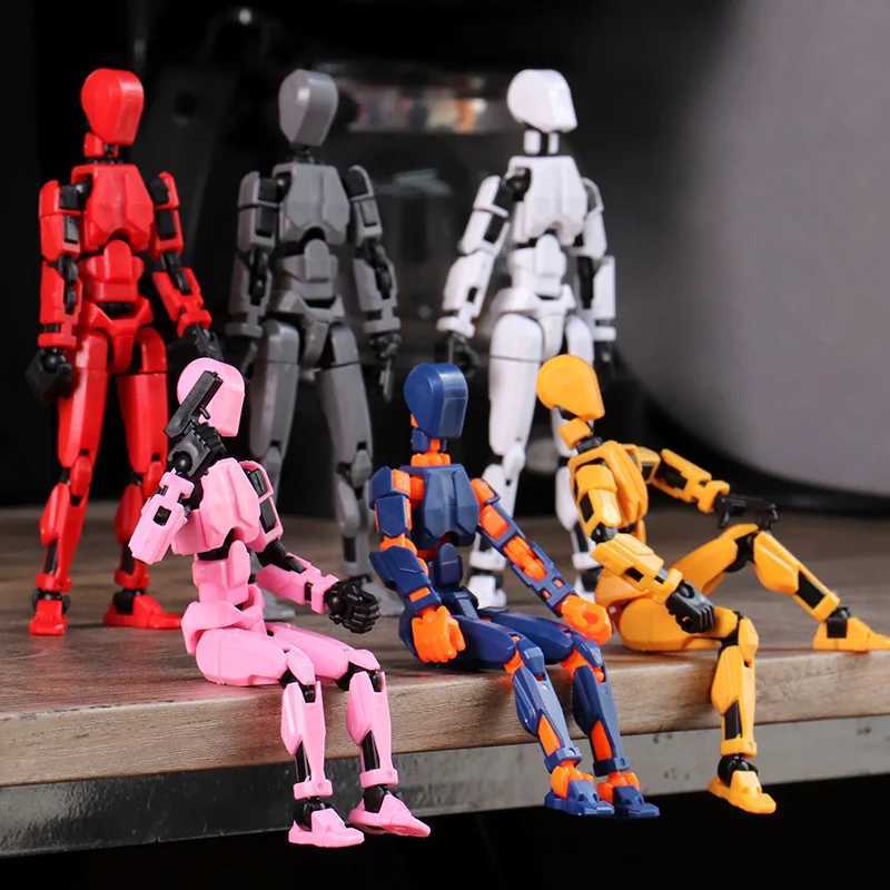 Decompression Toy Multi-Jointed Movable Shapeshift Robot 2.0 3D Printed Mannequin Dummy 13 Action Figures Toys Kids Adults Parent-children GamesL2404