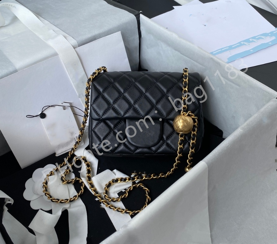 Designer Bag Luxury Crossbody Bag Handbag Shoulder Bag Handbag Diamond Stripe CF Series 17cm 20cm Chain Bag Flip Wallet High Quality Genuine Leather Women's Brand Bag