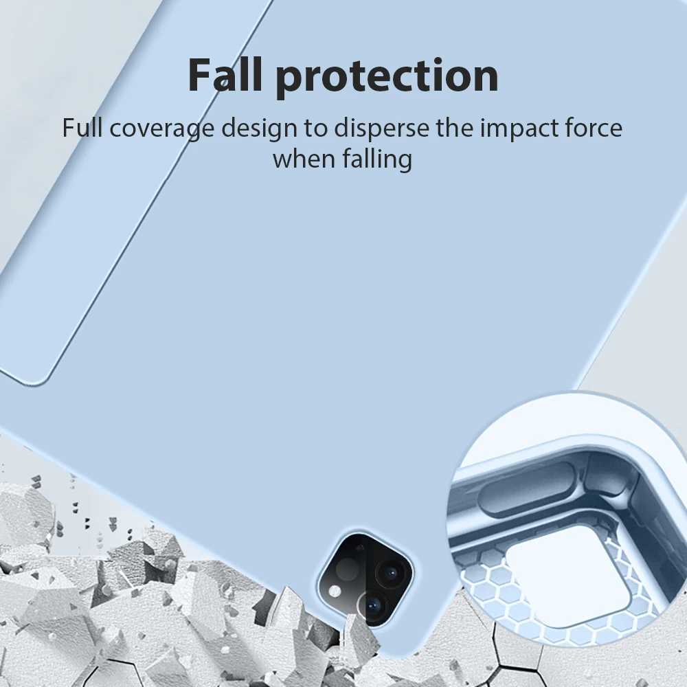 High Quality Suitable for iPad Pro 11 12.9 13 inch 2024 Case Air 5 4 3 9th 10.9 Generation Suitable for iPad 7th 8th 10.2 Mini 6 Pro 9.7 Flip Smart Co