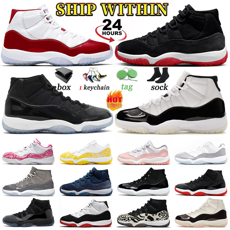 11 chaussures de basket - ball Vintage pour hommes 11 Cherry COOL GREY Midnight Navy 25th Anniversary Concord bred Low 72 - 10 Legend Blue basket