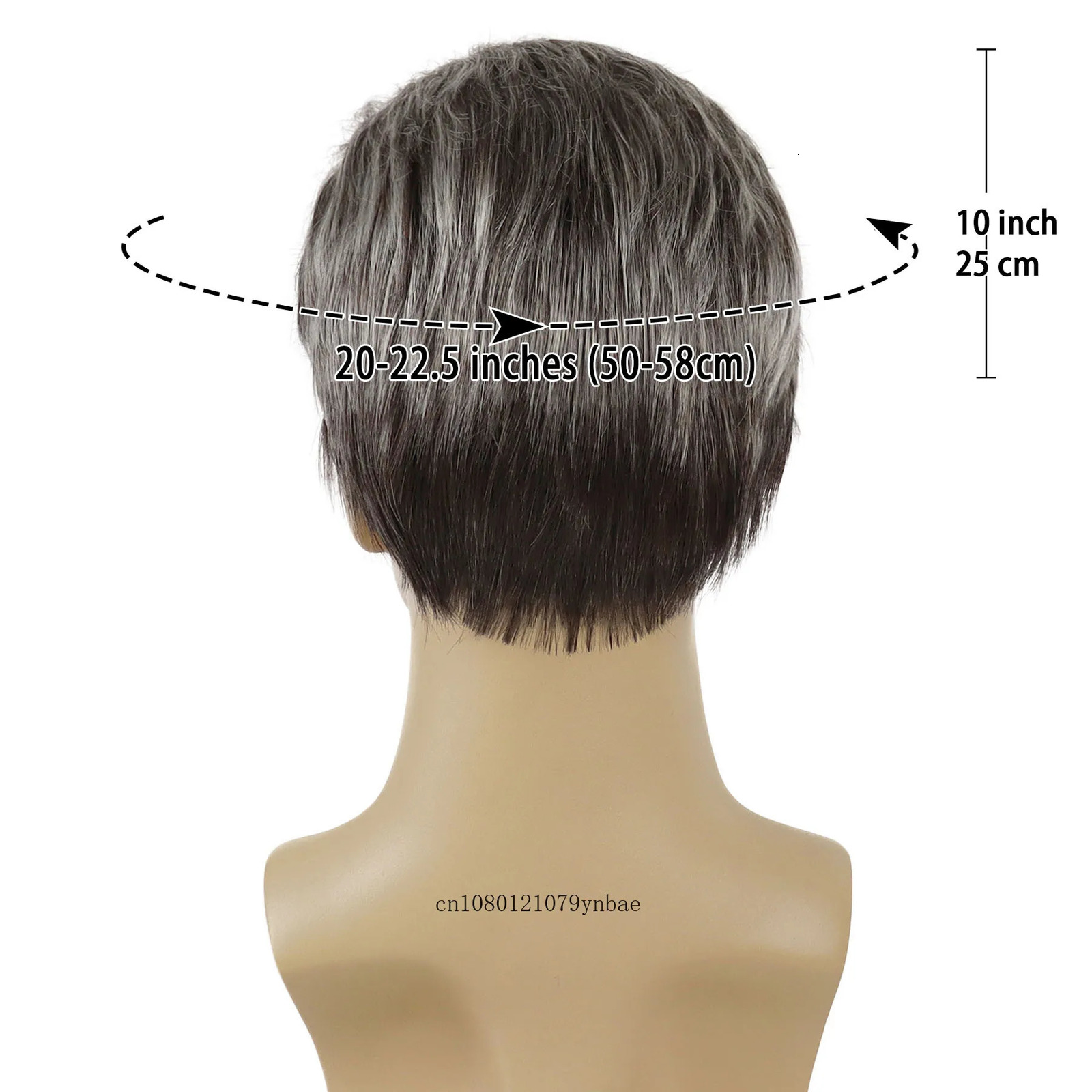 Short Wigs for Older Men Synthetic Grey Color Wig Toupees Natural Curly Wigs Daily Use Male Cosplay Costume Wig Hair Replacement 241115