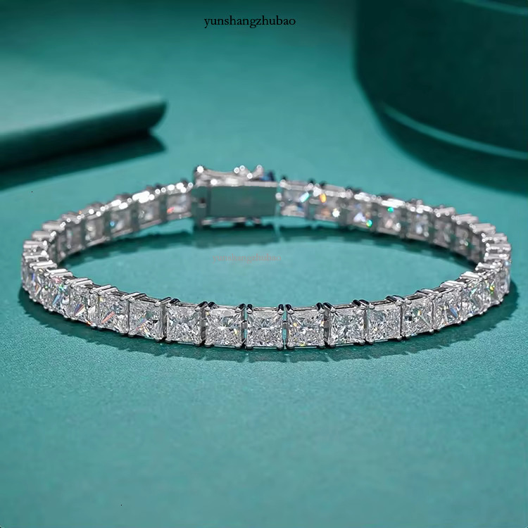 VOAINO fashion 9K 14K Sliver moissanite 4mm hpht cvd Lab grown dia ladies tennis bracelet
