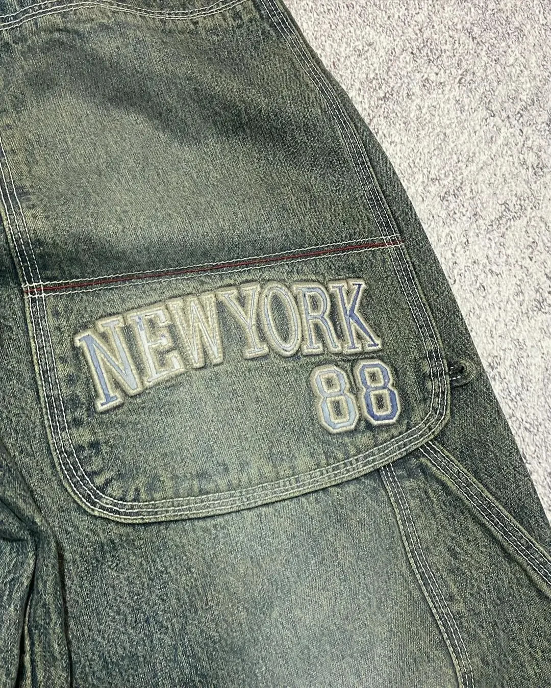 Y2k Aesthetic Vintage Straight Baggy Letter Print Women Man Jeans High Street Casual Trousers Gothic Style Denim Wide Leg Pants 240403