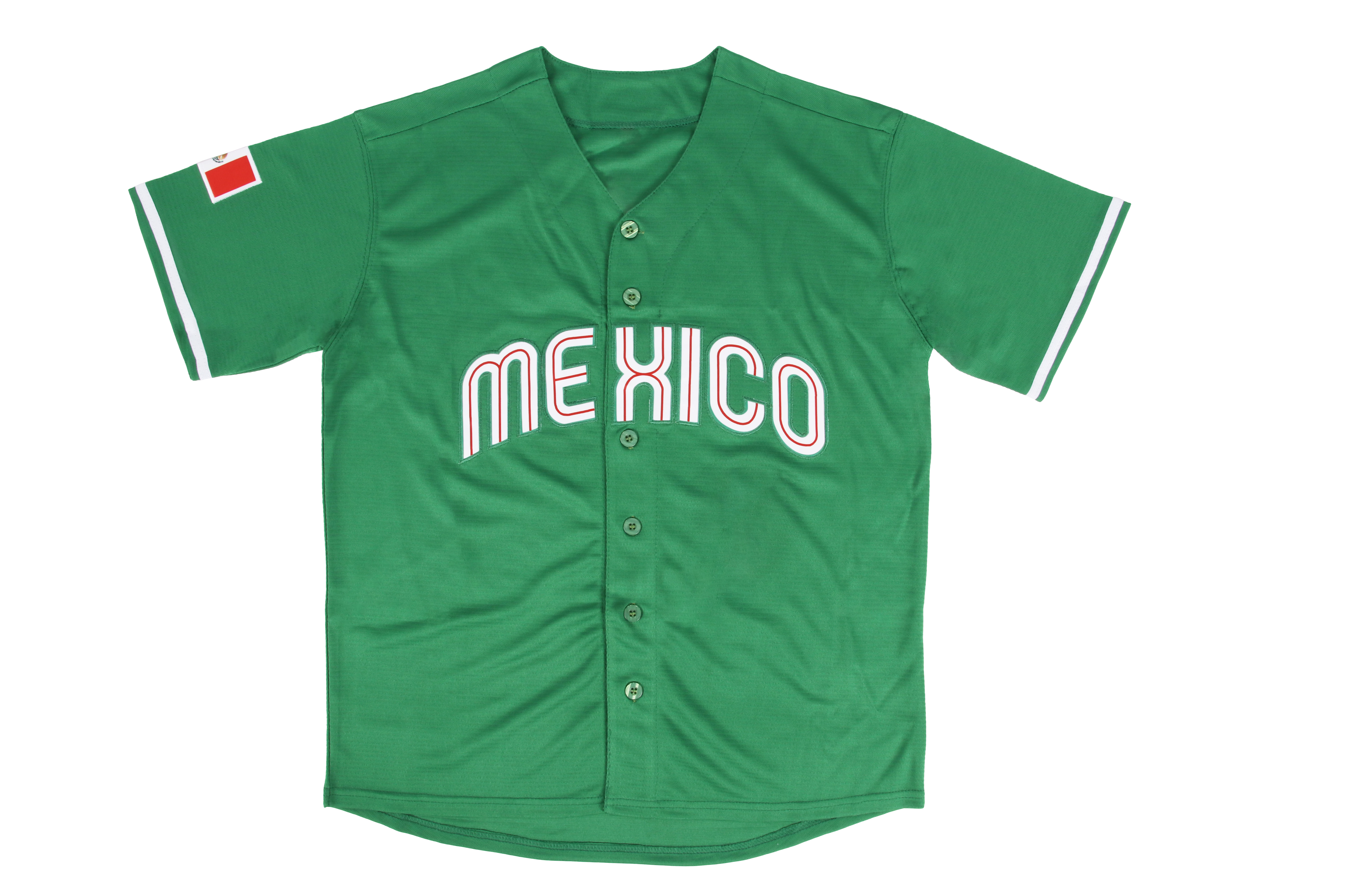 OEM Brand Custom Mexico Baseball Jersey with All Stitches Detailing