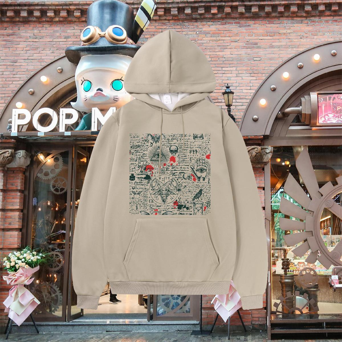 Designer Men's Hooded Sweatshirt Drawstring Long Sleeve Unisex Couples Hoodie US Plus Size Top Hoodie Anime Printing Street Tech Fleece