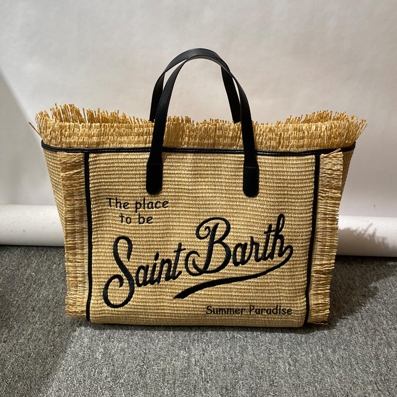 Straw Hand Woven Women's Handbag Designer Handbag New Casual Tassel Decoration Large Capacity Handbag