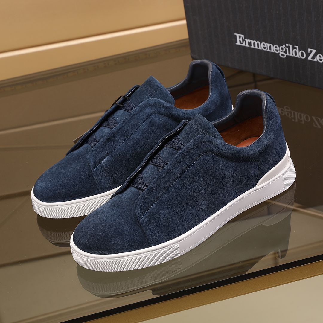 TOP Designer Men Ermenegildos Dress Lace-up Business Casual Social Party Quality Leather Chunky Sneakers Formal Trainers Outdoor Shoes 0fd