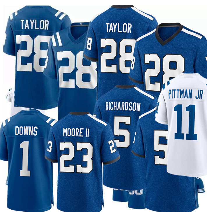 colts Jersey Anthony Richardson Alec Pierce Joe Flacco Adonai Mitchell DeForest Buckner Kenny Moore II Reggie Wayne Matt Gay Nick Cross Football Jerseys