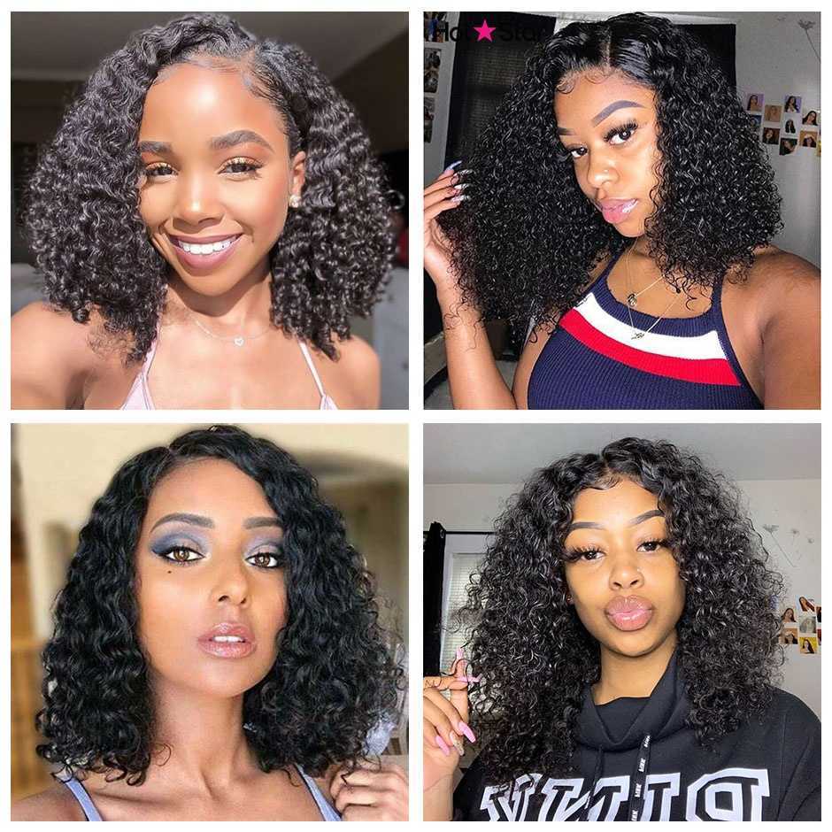 Fuxin Wholesale Short Curly Wig Raw Vietnamese Hair Unprocessed Bob Wigs Human Hair Lace Front Kinky Curly Hd Lace Frontal Wig