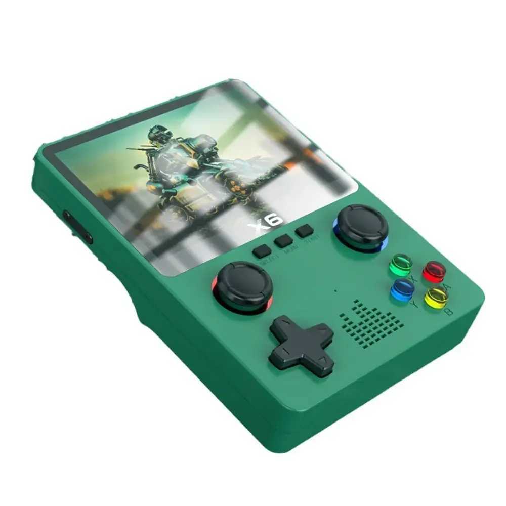 2023 New X6 3.5-inch IPS Sn Handheld Game Console with Dual Joysticks 11 Simulator GBA Childrens Video Game Console Y241115