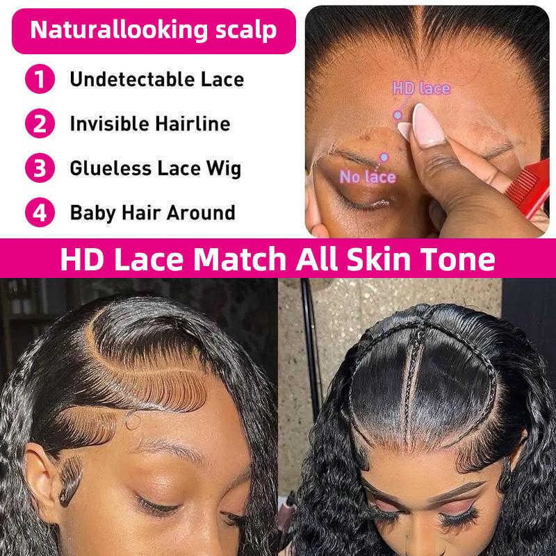 Wholesale Transparent Lace Front Wigs For Black Women Glueless Raw Indian Human Hair 13x4 13x6 Hd Swiss Lace Frontal Wig
